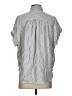 Madewell Stripes Silver Short Sleeve Blouse Size S - photo 2