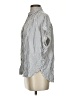 Madewell Stripes Silver Short Sleeve Blouse Size S - photo 5