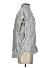 Madewell Stripes Silver Short Sleeve Blouse Size S - photo 4