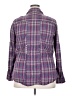Torrid Plaid Purple Long Sleeve Button-Down Shirt Size 2X Plus (2) - photo 2