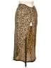 Shein Animal Print Gold Casual Skirt Size XL - photo 1