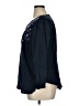 Talbots 100% Cotton Blue 3/4 Sleeve Blouse Size 14 - 16 Plus - photo 5