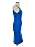 Zara Solid Blue Cocktail Dress Size S - photo 4