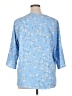 Taohuadao Blue 3/4 Sleeve Blouse Size XL - photo 2