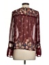 Jolt 100% Polyester Burgundy Long Sleeve Blouse Size S - photo 2