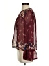 Jolt 100% Polyester Burgundy Long Sleeve Blouse Size S - photo 5