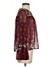 Jolt 100% Polyester Burgundy Long Sleeve Blouse Size S - photo 4