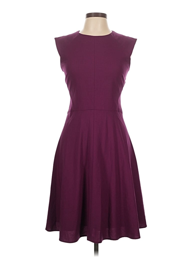 Pre-owned Mm. Lafleur Cocktail Dress In Burgundy