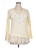Assorted Brands 100% Cotton Ivory Long Sleeve Top Size XL - photo 1