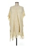 LVS Collections 100% Acrylic Ivory Poncho One size - photo 1