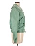 Max Mara Studio 100% Leather Green Teal Leather Jacket Size 12 - photo 4