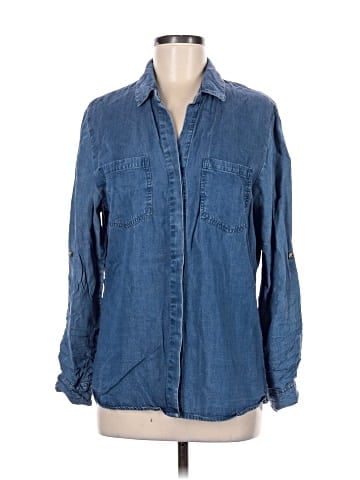 Buttons Long Sleeve Button-Down Shirt (view 1)