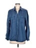 Buttons 100% Lyocell Blue Long Sleeve Button-Down Shirt Size M - photo 1