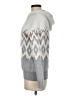Rachel Zoe TJX Chevron-herringbone Silver Pullover Sweater Size M - photo 5