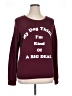 Zoe+Liv Burgundy Sweatshirt Size XL - photo 1