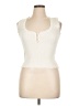 Zara Ivory Sleeveless Top Size L - photo 1