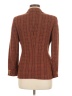 Max Mara Plaid Brown Orange Blazer Size 6 - photo 2