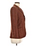 Max Mara Plaid Brown Orange Blazer Size 6 - photo 4