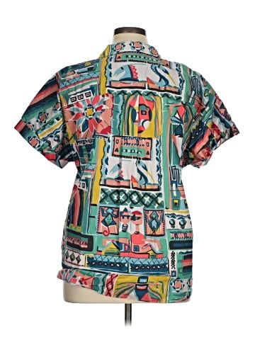 Lafayette 148 New York Short Sleeve Blouse (view 2)