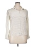 Zara Basic Stripes Ivory 3/4 Sleeve Button-Down Shirt Size XL - photo 1