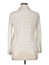 Zara Basic Stripes Ivory 3/4 Sleeve Button-Down Shirt Size XL - photo 2