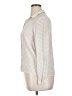Zara Basic Stripes Ivory 3/4 Sleeve Button-Down Shirt Size XL - photo 5