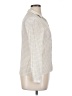 Zara Basic Stripes Ivory 3/4 Sleeve Button-Down Shirt Size XL - photo 4