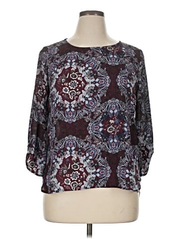 Hippie Rose 3/4 Sleeve Blouse (view 1)