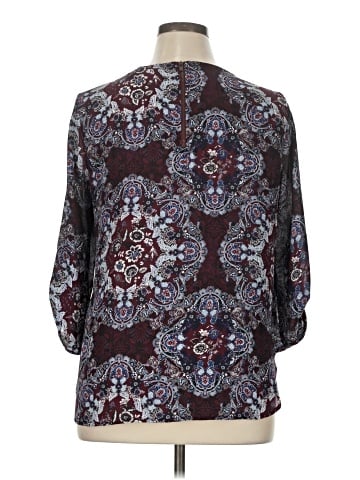 Hippie Rose 3/4 Sleeve Blouse (view 2)