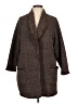 Max Studio 100% Polyester Polka Dots Brown Coat Size L (estimated) - photo 1