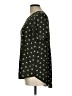 PREMISE 100% Polyester Stars Black Short Sleeve Blouse Size L - photo 5