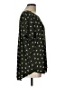 PREMISE 100% Polyester Stars Black Short Sleeve Blouse Size L - photo 4