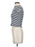 Splendid Stripes Ivory Short Sleeve Turtleneck Size XS - photo 5