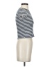 Splendid Stripes Ivory Short Sleeve Turtleneck Size XS - photo 4