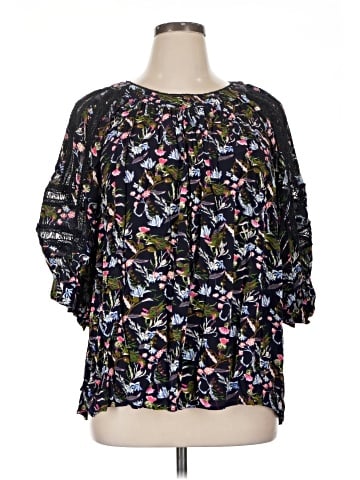 Tru Luxe Jeans 3/4 Sleeve Blouse (view 1)