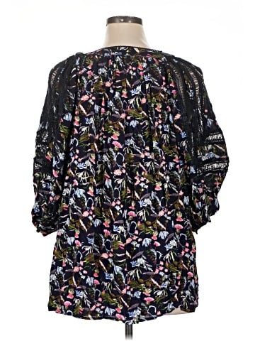 Tru Luxe Jeans 3/4 Sleeve Blouse (view 2)
