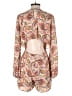 Ark & Co. 100% Polyester Paisley Tan Romper Size S - photo 2