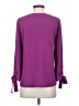 CeCe Purple Long Sleeve Blouse Size XS - photo 2