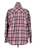 Fantaslook 100% Polyester Plaid Pink Long Sleeve Blouse Size 2X - photo 2
