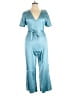 Venus Solid Teal Jumpsuit Size 14 - photo 1