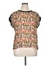 Zenobia 100% Polyester Orange Short Sleeve Blouse Size XL - photo 1