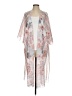 Unbranded 100% Polyester Pink Kimono Size S - photo 1