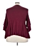 emerald Burgundy 3/4 Sleeve Top Size 3X - photo 2