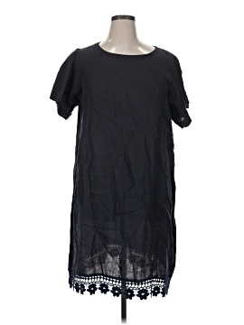 chinese dress ladies Bellambra Women's Plus Made in Italy Linen Split Neck Tiered Midi Dress main image 1