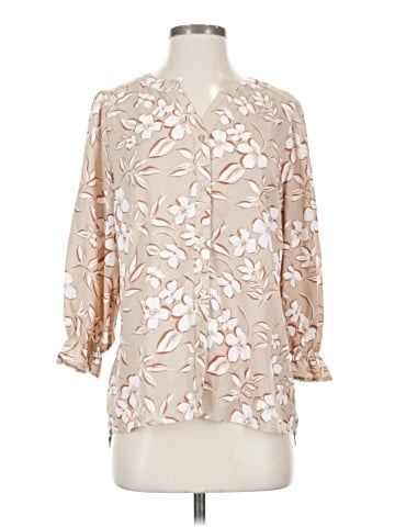 Como Black 3/4 Sleeve Blouse (view 1)