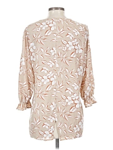 Como Black 3/4 Sleeve Blouse (view 2)