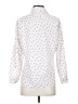 All Hours Print White Long Sleeve Blouse Size XS - photo 2