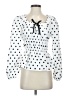 Shein 100% Polyester White Long Sleeve Polo Size XS - photo 1