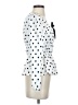 Shein 100% Polyester White Long Sleeve Polo Size XS - photo 4