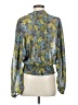 Hinge 100% Polyester Green Long Sleeve Blouse Size S - photo 2